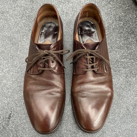 Paul Smith Men's Derby Dress Shoe.  Brown Leather.  Lace Up.  Size 10.5US/9.5UK - Picture 2 of 11